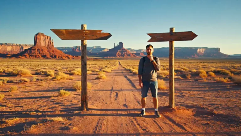 guy in the desert